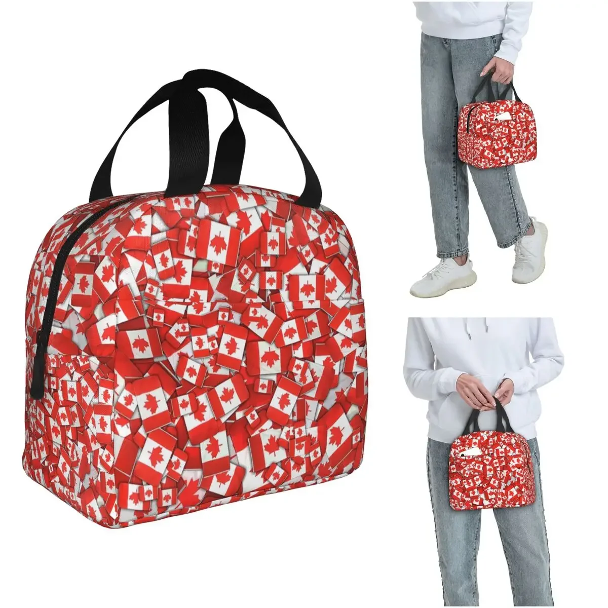 Women Bags Canada - Tas Makan Siang Terinsulasi Motif Bendera