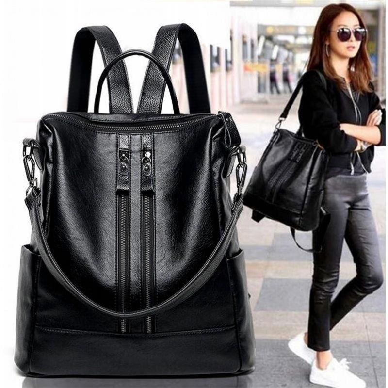 Women Bags Medium Size - Ransel Kulit Lembut Wanita Tas Sekolah