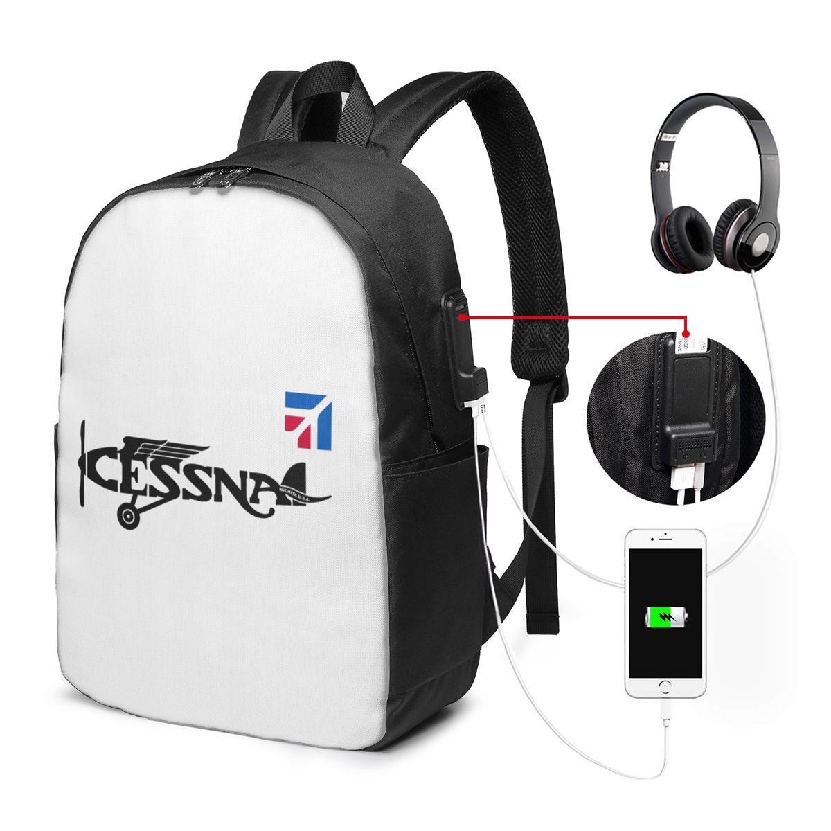 Tas Ransel Logo Cessna Tas Not - Womens Backpack ulasan dan harga