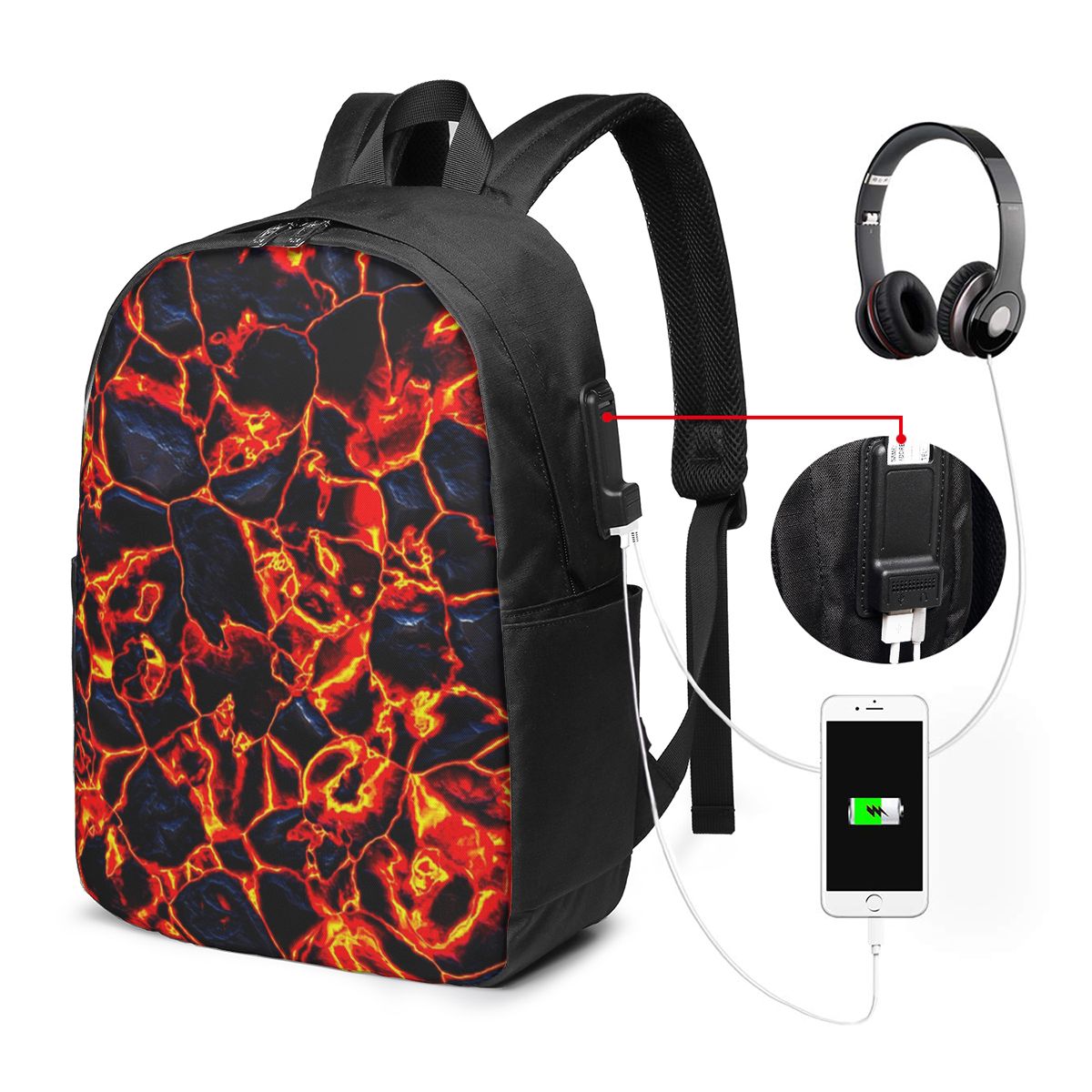 Tas Ransel Magma Volcano Lava  - Womens Backpack ulasan dan harga