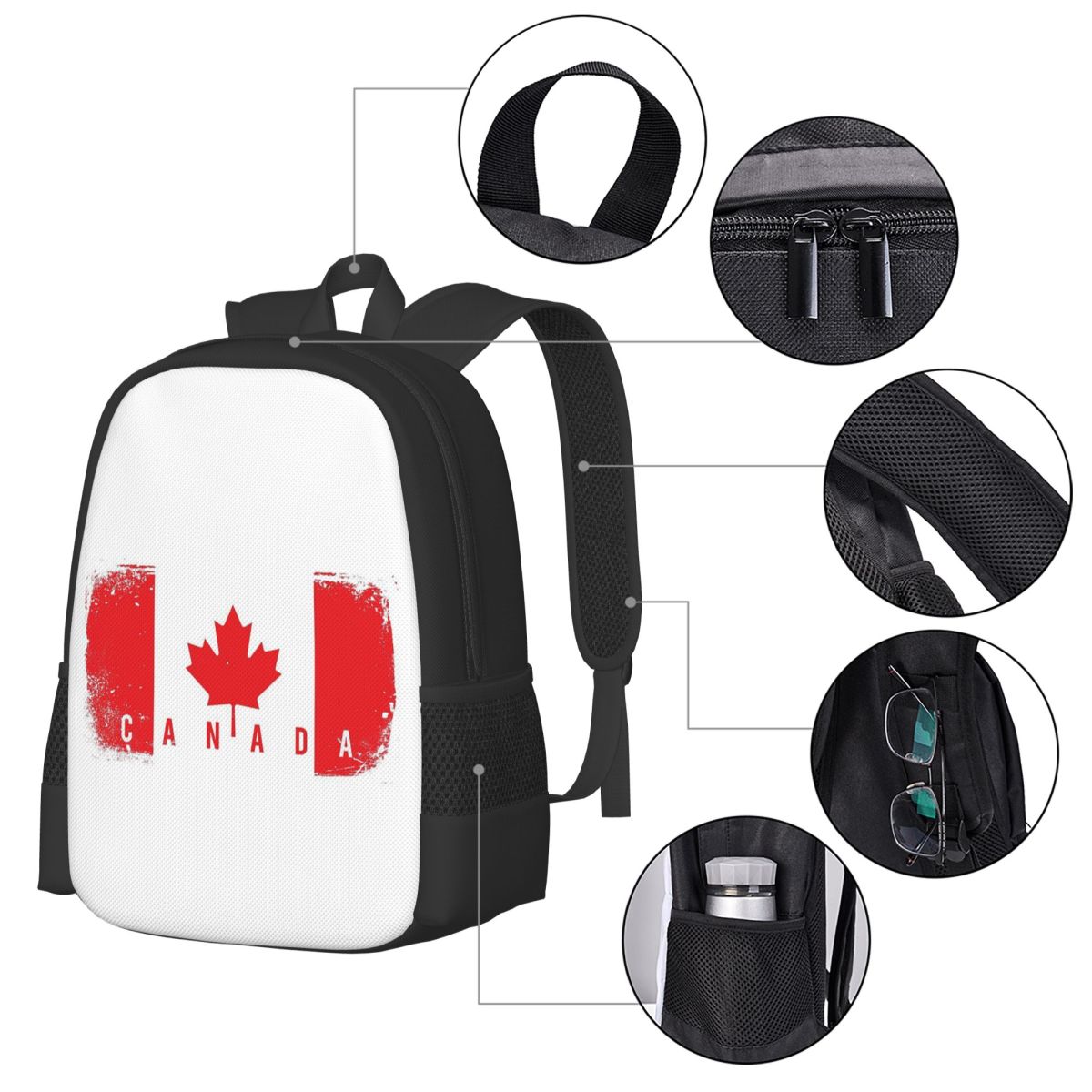 Tas Ransel Pelajar Bendera Kan - Women Bags Canada ulasan dan harga
