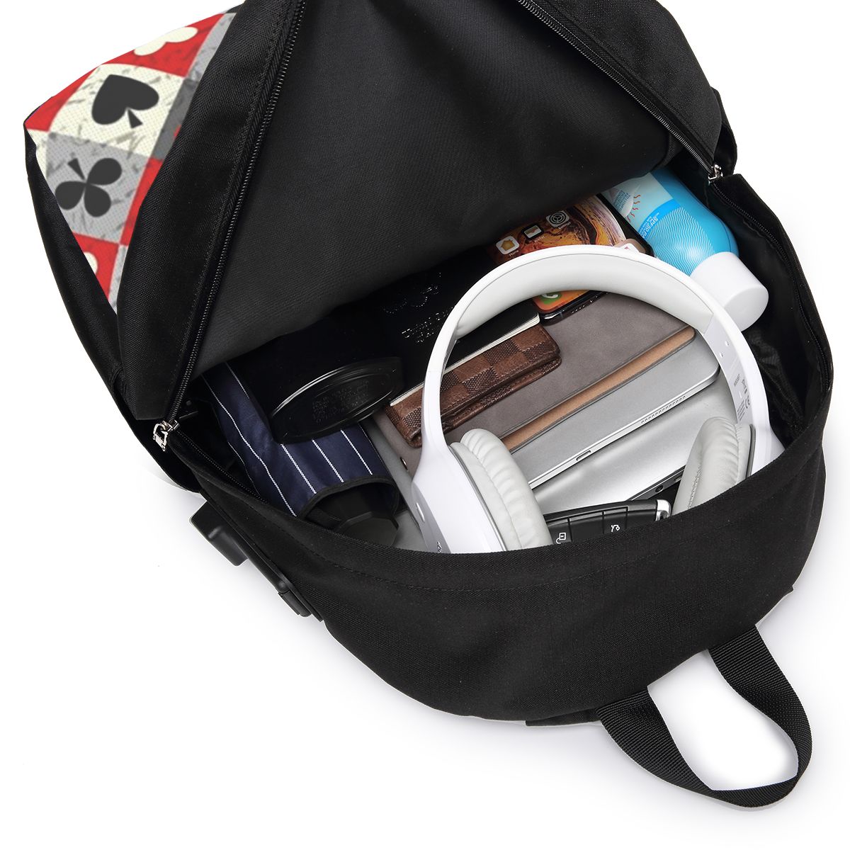 Tas Ransel Motif Kartu Poker,  - Womens Backpack ulasan dan harga