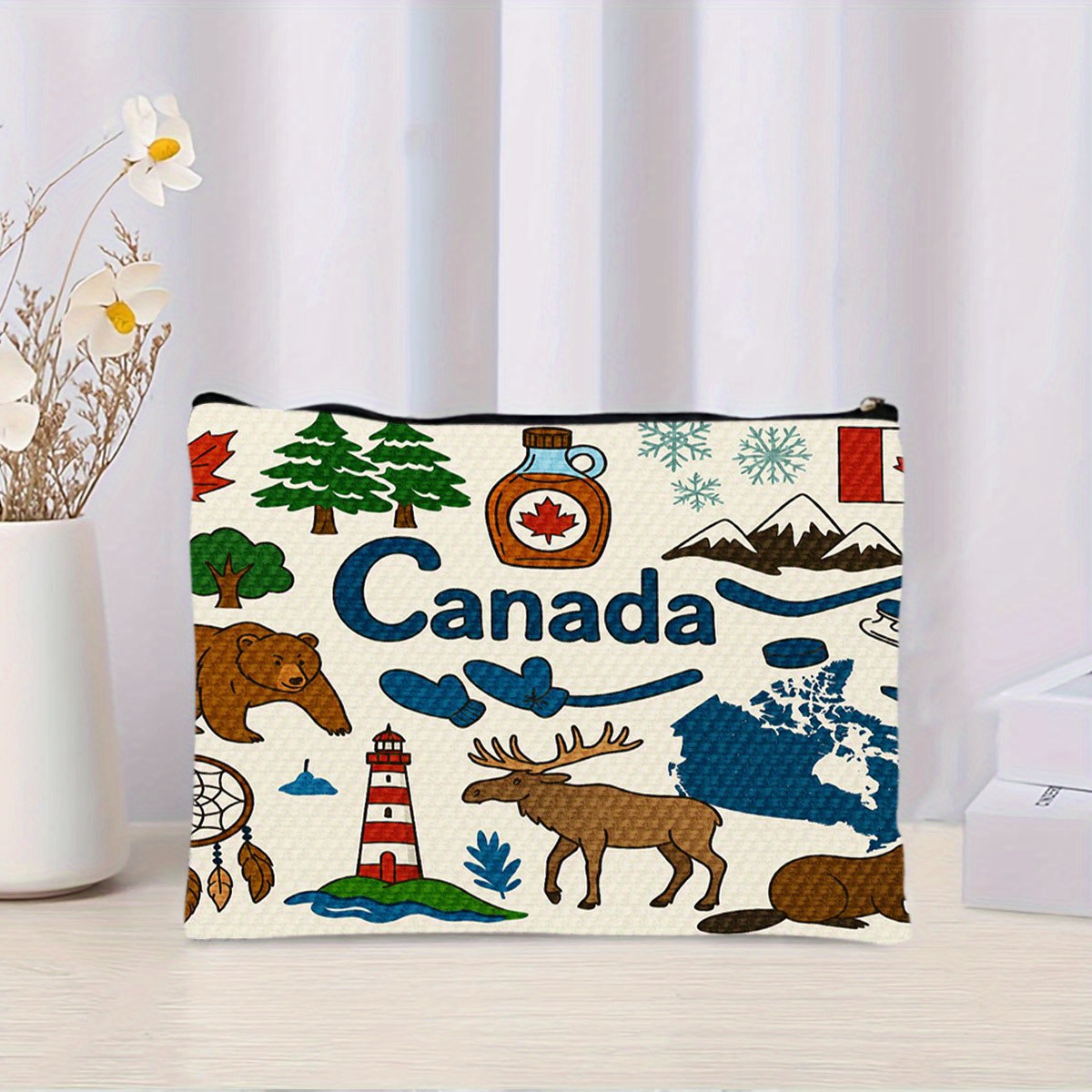 Tas kosmetik bertema Kanada -  - Women Bags Canada ulasan dan harga