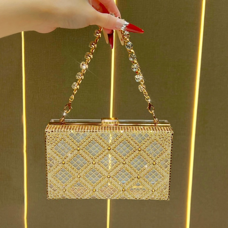 Tas Clutch Kotak Keras Berwarn - Women Bags Green ulasan dan harga
