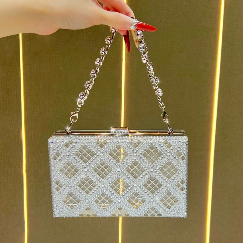 Tas Clutch Kotak Keras Berwarn - Women Bags Green ulasan dan harga
