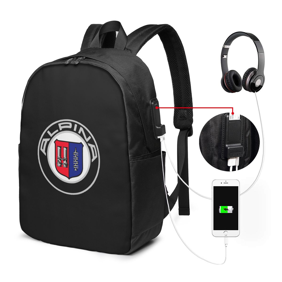Alpina - Tas Ransel Logo Mobil - Womens Backpack ulasan dan harga