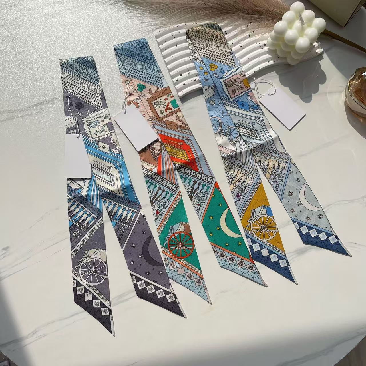 Syal Sutra Seri Kartu Tarot, S - Women Bags Wholesale ulasan dan harga