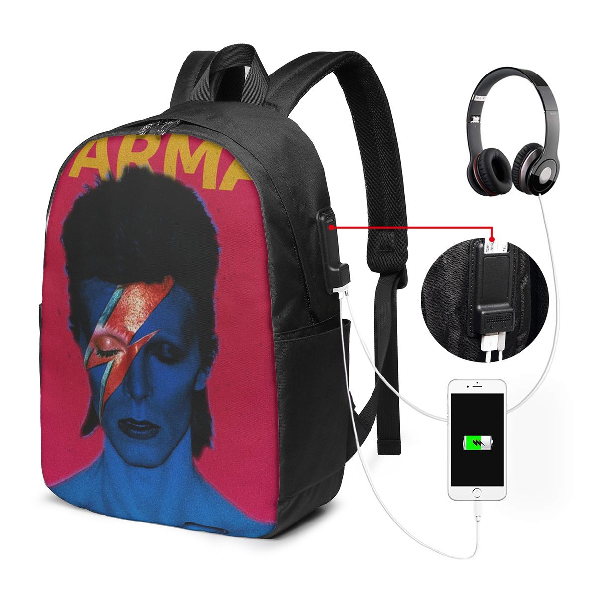 Davids Bowied Backpack Travel  - Womens Backpack ulasan dan harga
