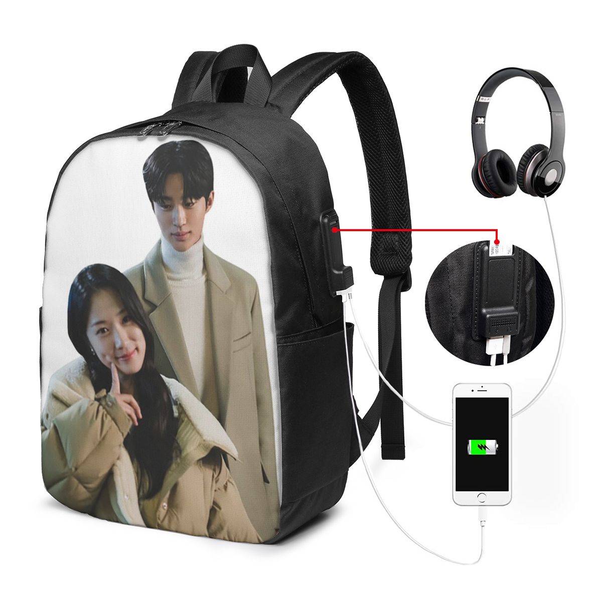 Lovely Runner Kdrama Fanart Ba - Womens Backpack ulasan dan harga