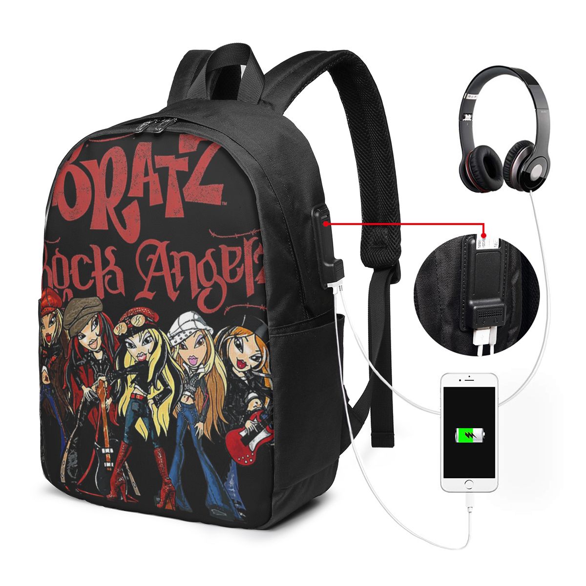 Bratz Rock Angelz Group Shot B - Womens Backpack ulasan dan harga